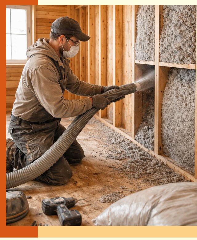 Утепление дачного дома эковатой в Ишимбае — быстро и надёжно