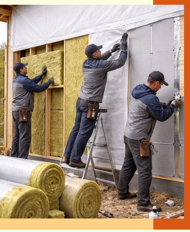 Утепление каркасного дома в Ишимбае от 4259 руб./м2 — профессионально | ТепломастерШмб