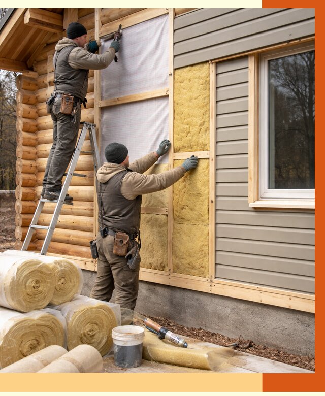 Утепление деревянного дома в Ишимбае от 6287 руб./м2 — заказать работы | ТепломастерШмб