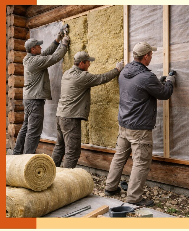 Утепление деревянного дома в Ишимбае эффективными технологиями