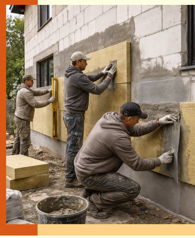 Утепление дома из газобетона в Ишимбае качественно и долговечно