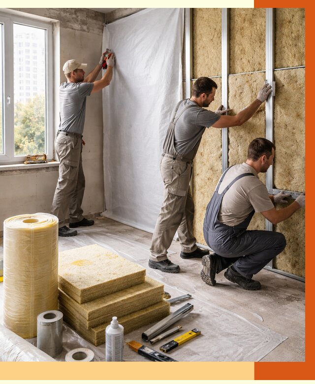 Утепление квартиры в Ишимбае от 4563 руб/м2 — утеплить квартиру изнутри и снаружи | ТепломастерШмб