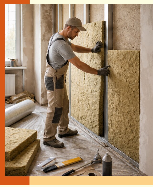 Утепление квартиры в Ишимбае — комплексная теплоизоляция стен и полов