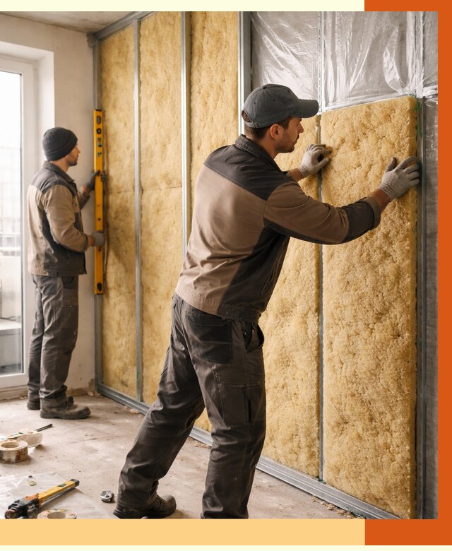 Утепление квартиры изнутри в Ишимбае от 4411 руб. за м2 | Проф. работы ТепломастерШмб