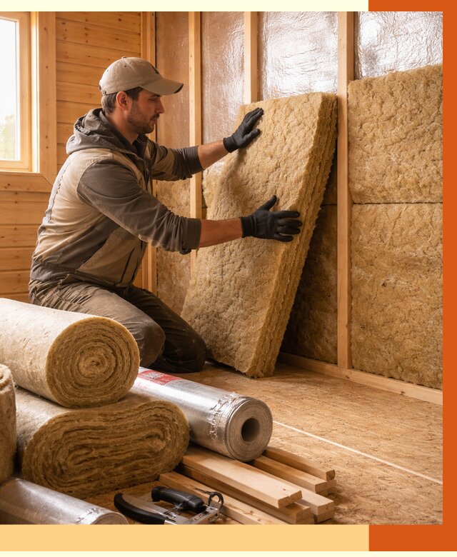 Утепление бани в Ишимбае под ключ от 4563 руб./м2 — утеплить потолок, пол и стены | ТепломастерШмб