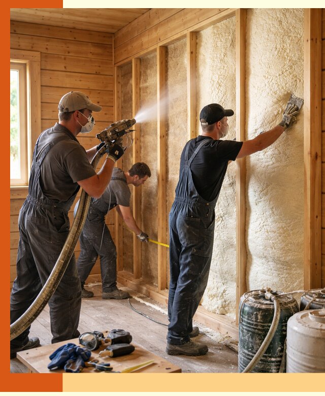 Утепление бани пенополиуретаном (ППУ) в Ишимбае