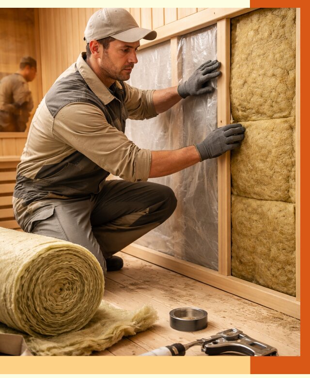 Утепление сауны изнутри в Ишимбае от 6592 руб. за м2 | ППУ, под ключ — ТепломастерШмб