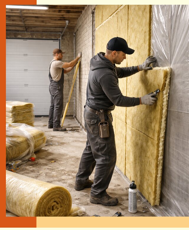 Утепление гаража под ключ в Ишимбае — все виды теплоизоляции