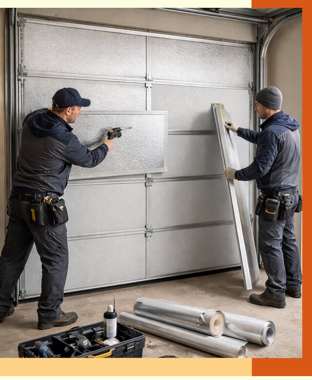 Утепление гаражных ворот в Ишимбае от 7961 руб/м2 — надежно и быстро | ТепломастерШмб