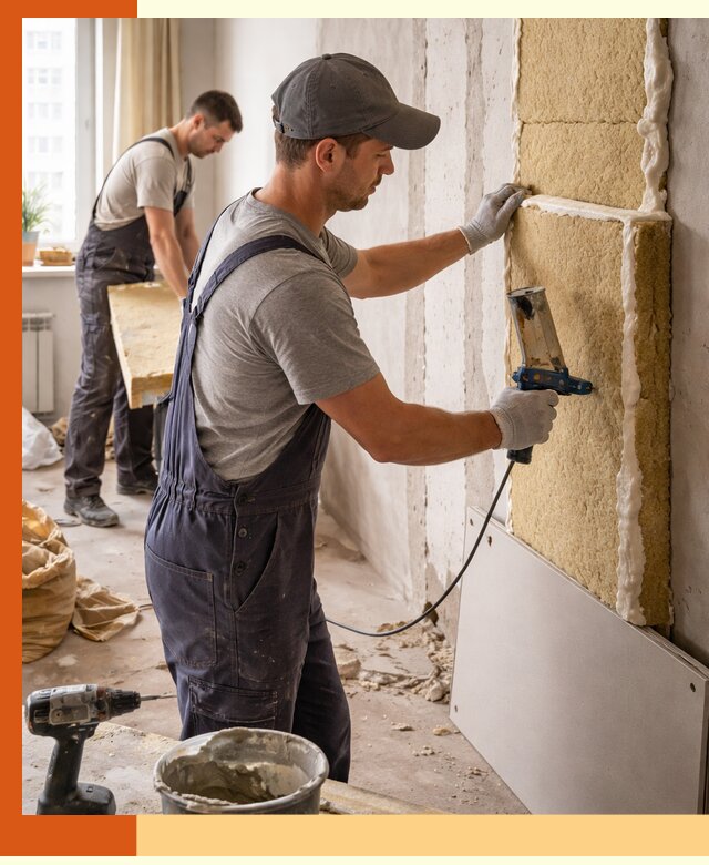 Утепление стен изнутри в Ишимбае — качественно и эффективно