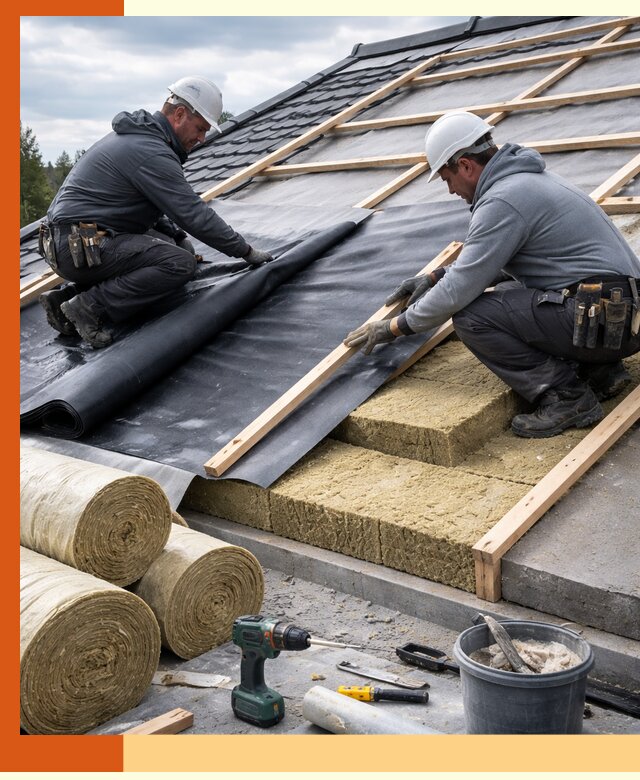 Утепление крыши снаружи в Ишимбае: профессиональная теплоизоляция