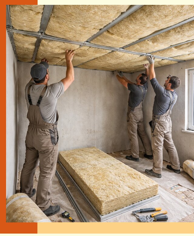 Утепление потолка в Ишимбае — тепло и без сквозняков