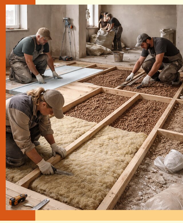 Утепление перекрытий жилых и промышленных зданий в Ишимбае