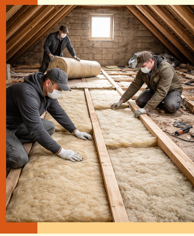 Утепление чердака в Ишимбае — профессиональная теплоизоляция кровли