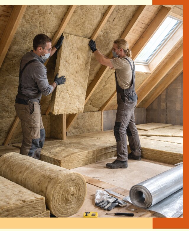 Утепление мансарды минватой в Ишимбае от 4259 руб./м2 — монтаж и пароизоляция | ТепломастерШмб