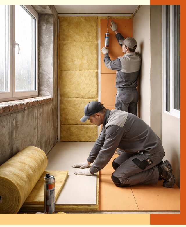 Утепление лоджии под ключ в Ишимбае от 6592 руб/м2 — комплексное решение | ТепломастерШмб