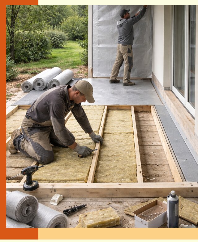 Утепление террасы в Ишимбае — тепло и защита круглогодично