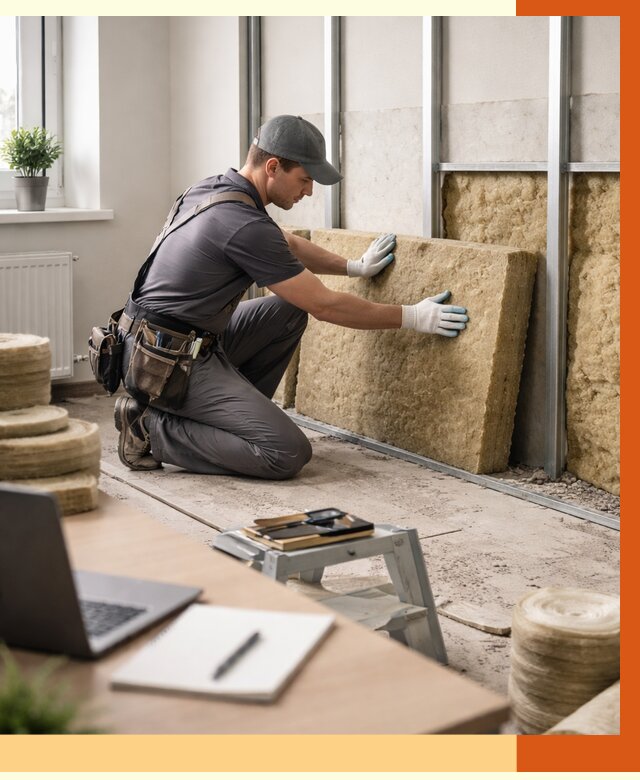 Утепление офиса в Ишимбае от 4563 руб/м2 — комплексное утепление офиса под ключ | ТепломастерШмб