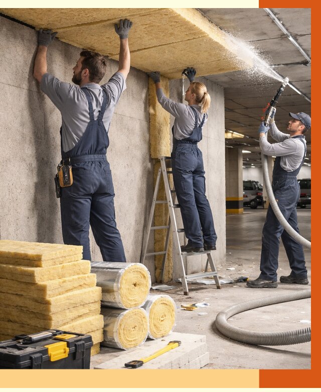 Утепление паркинга в Ишимбае от 6896 руб./м2 — работы под ключ | ТепломастерШмб