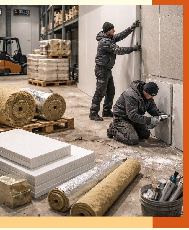 Утепление холодного склада в Ишимбае от 8620 руб/м2 — комплексное под ключ | ТепломастерШмб