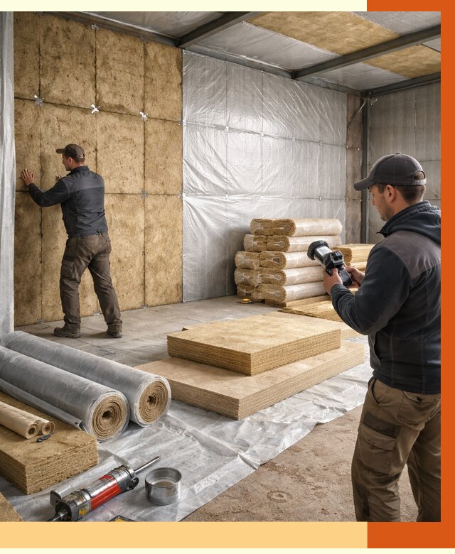 Утепление теплого склада в Ишимбае под ключ от 11662 руб/м² | ТепломастерШмб