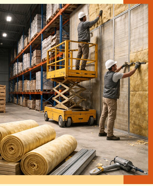 Утепление торгового склада в Ишимбае от 3245 руб/м2 — комплексно и под ключ | ТепломастерШмб