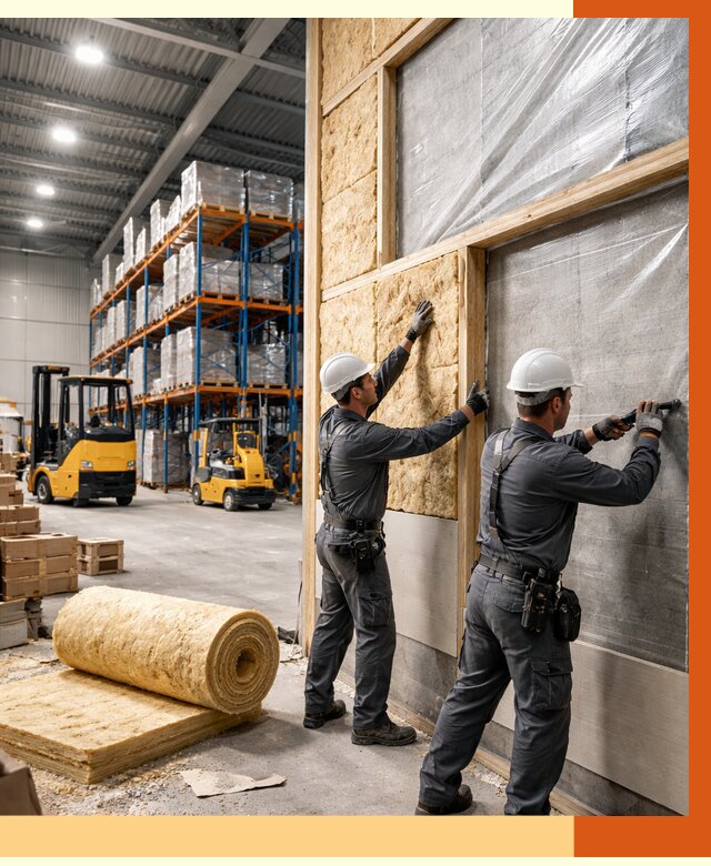 Утепление склада с техникой в Ишимбае от 4259 руб./м2 — комплексно под ключ | ТепломастерШмб