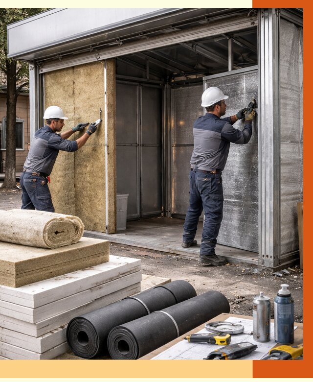 Утепление павильона шаурма в Ишимбае под ключ от 1217 руб. за м² | ТепломастерШмб