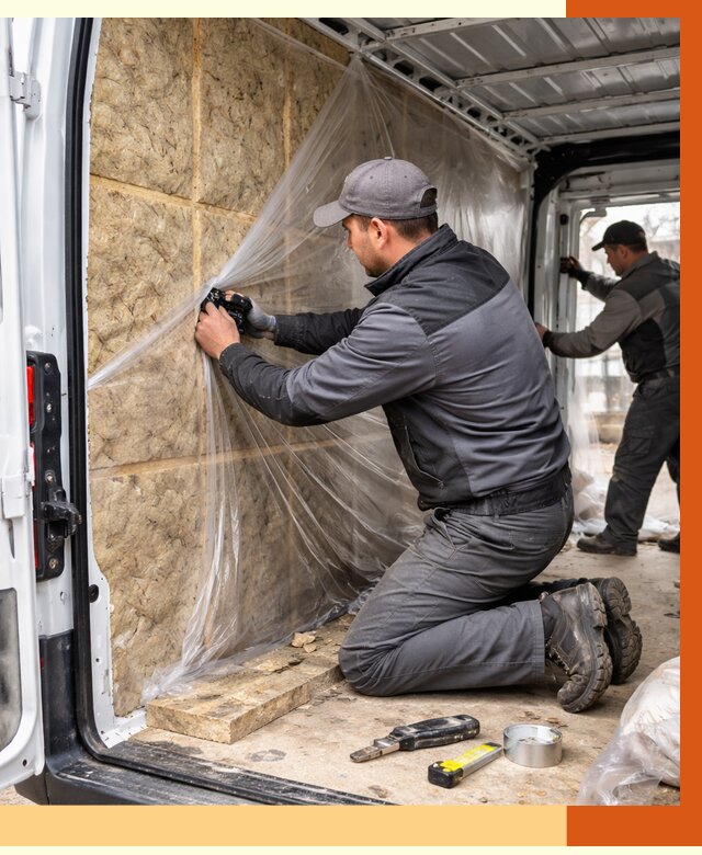 Утепление фургона в Ишимбае от 16733 руб/м2 — утепление фургона ППУ и кузова | ТепломастерШмб