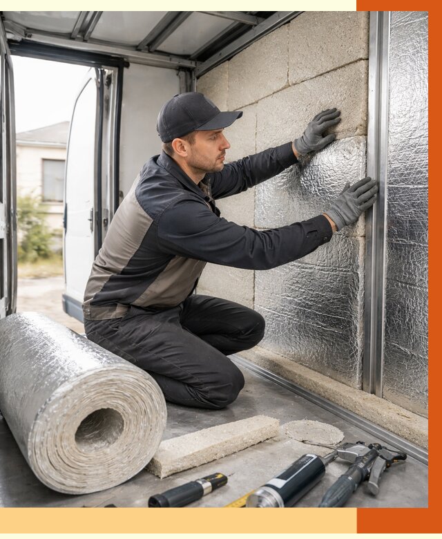 Утепление фургона рефрижератора в Ишимбае от 12676 руб./м² под ключ | ТепломастерШмб