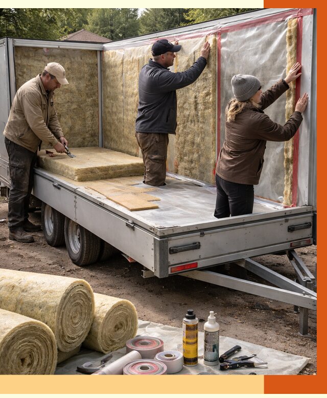 Утепление прицепа в Ишимбае под ключ от 12676 руб. — комплекс от ТепломастерШмб