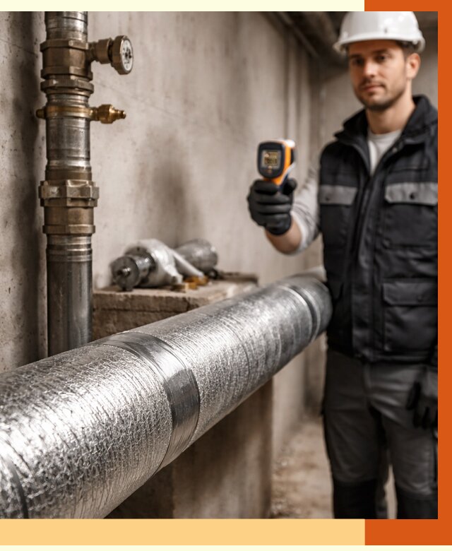 Утепление труб водоснабжения в Ишимбае от 8620 руб. за м² — услуги ТепломастерШмб