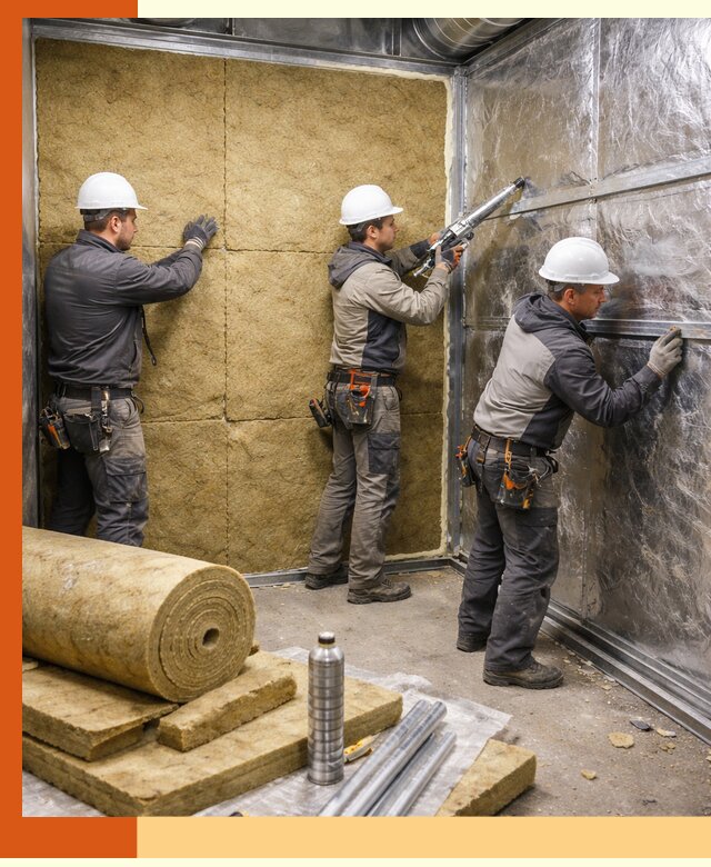 Утепление венткамеры в Ишимбае — качественная теплоизоляция и шумопоглощение