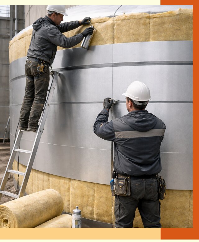 Утепление цистерны в Ишимбае пенополиуретаном от 14704 руб. под ключ | ТепломастерШмб