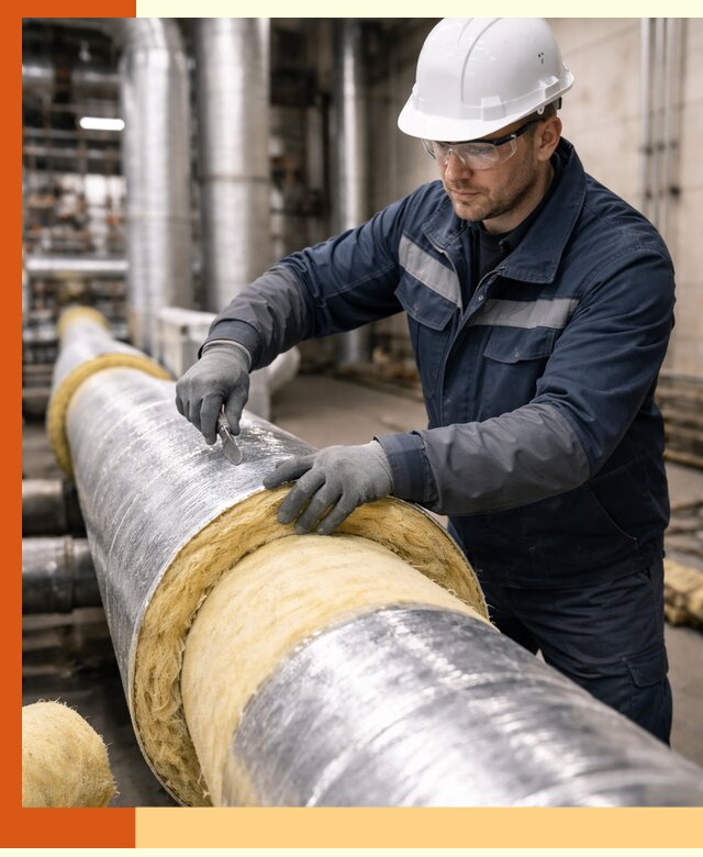 Утепление технологического оборудования и заводских установок в Ишимбае