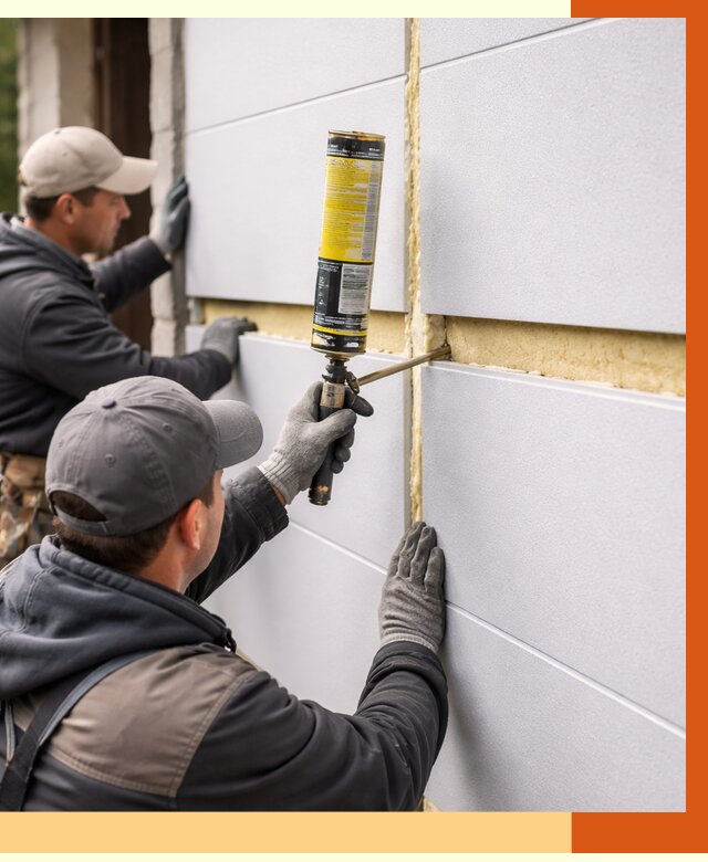 Утепление сэндвич панелей ППУ в Ишимбае от 4259 руб. за м2 | ТепломастерШмб