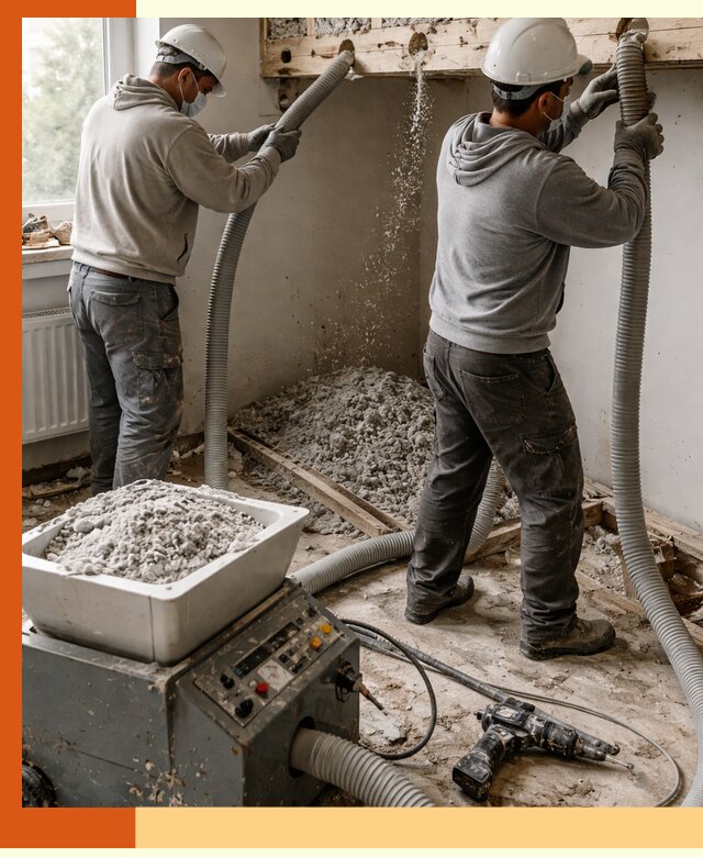 Заполнение пустот перекрытий пеной и наполнителями в Ишимбае