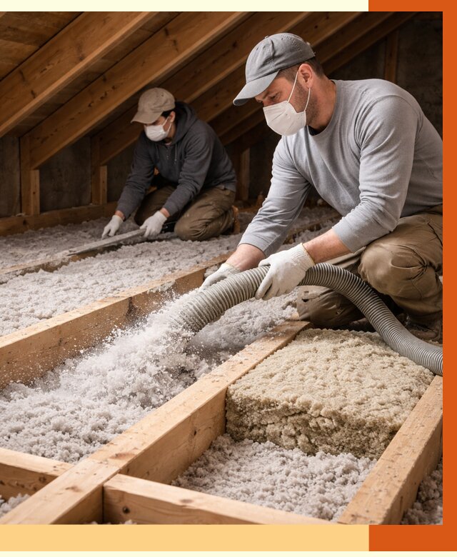 Заполнение полостей чердачного перекрытия в Ишимбае от 4563 руб. | ТепломастерШмб