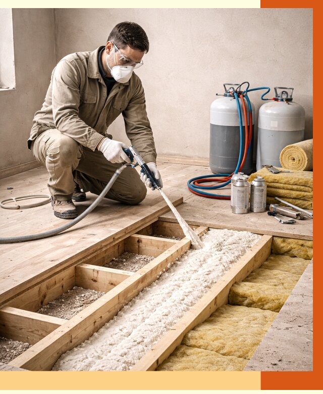 Заполнение полостей межэтажного перекрытия в Ишимбае от 4259 руб. | ТепломастерШмб