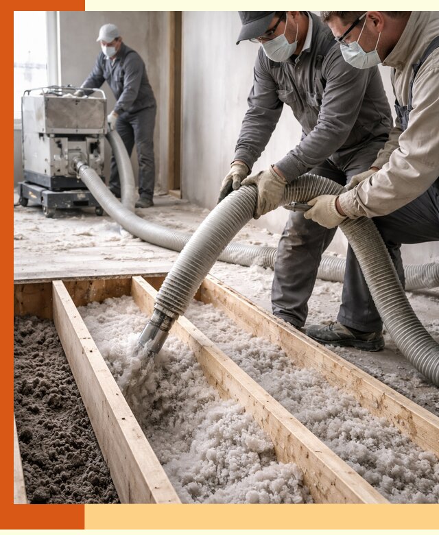 Заполнение полостей межэтажного перекрытия в Ишимбае эффективно и герметично