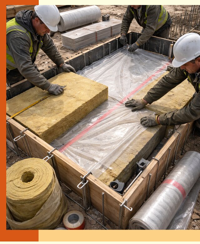 Теплоизоляция опалубки для строительства в Ишимбае