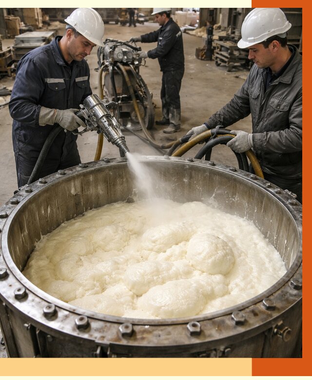 Заливка ППУ в емкости в Ишимбае от 7352 руб. — утепление емкости под ключ | ТепломастерШмб