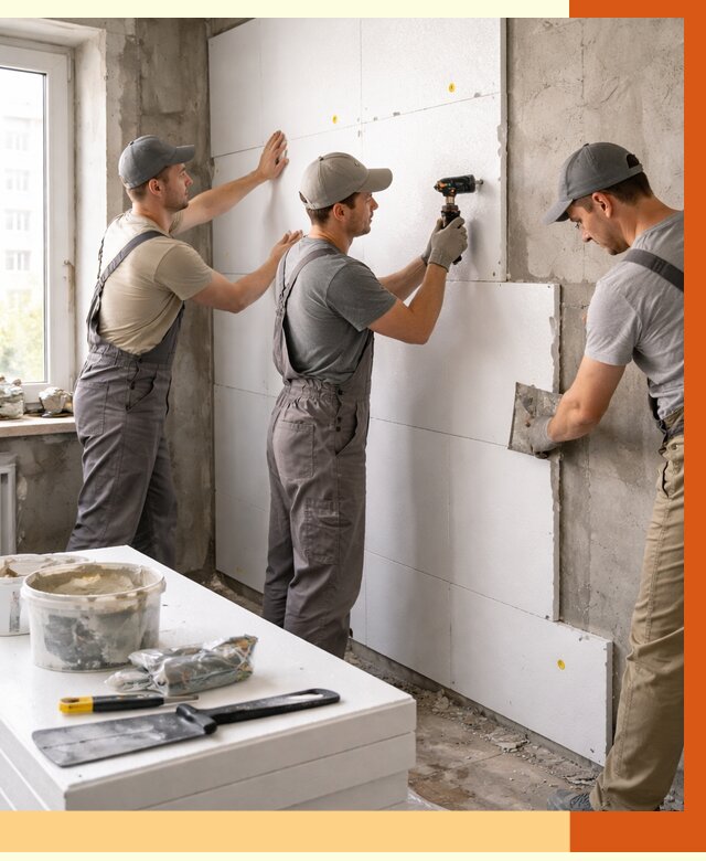 Утепление пенопластом домов и стен в Ишимбае от 1876 руб. — ТепломастерШмб