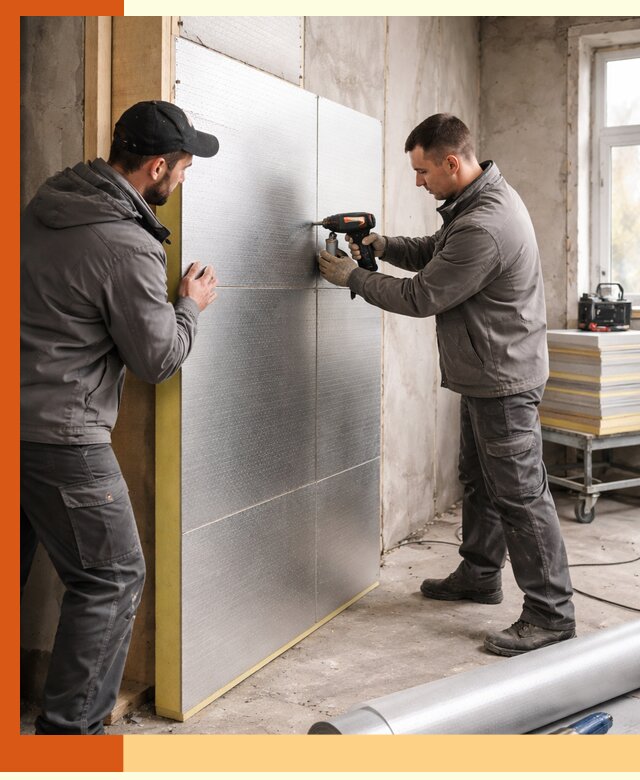 Утепление PIR панелями домов и зданий в Ишимбае