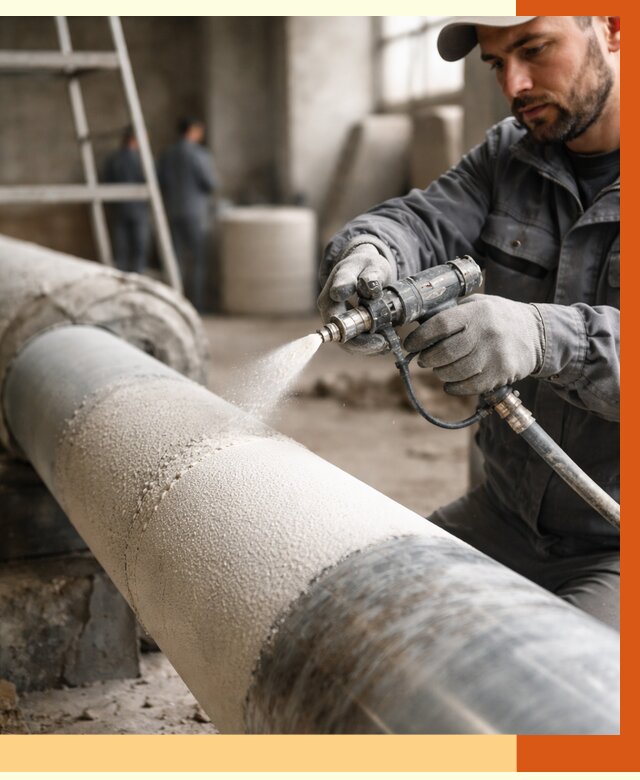 Утепление труб жидкой теплоизоляцией в Ишимбае от 7606 руб. под ключ | ТепломастерШмб