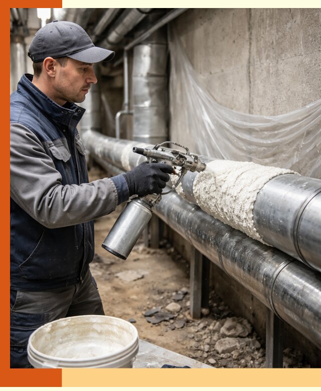 Утепление труб жидкой теплоизоляцией в Ишимбае