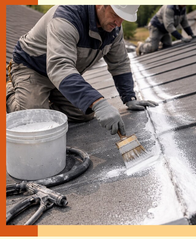 Утепление кровли жидкой теплоизоляцией в Ишимбае