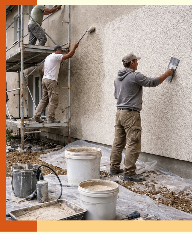 Утепление фасада жидкой пробкой в Ишимбае