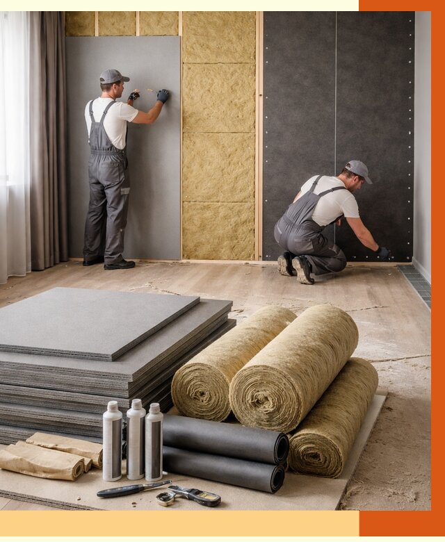 Шумоизоляция дома в Ишимбае от 4563 руб/м2 — комплексная звукоизоляция под ключ | ТепломастерШмб