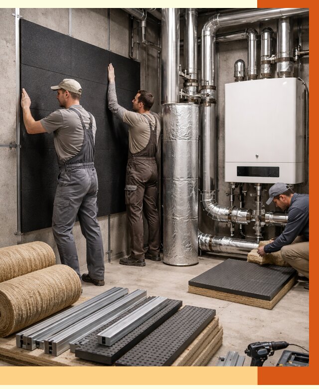 Шумоизоляция котельной в Ишимбае от 6592 руб. под ключ | Профессиональная звукоизоляция — ТепломастерШмб